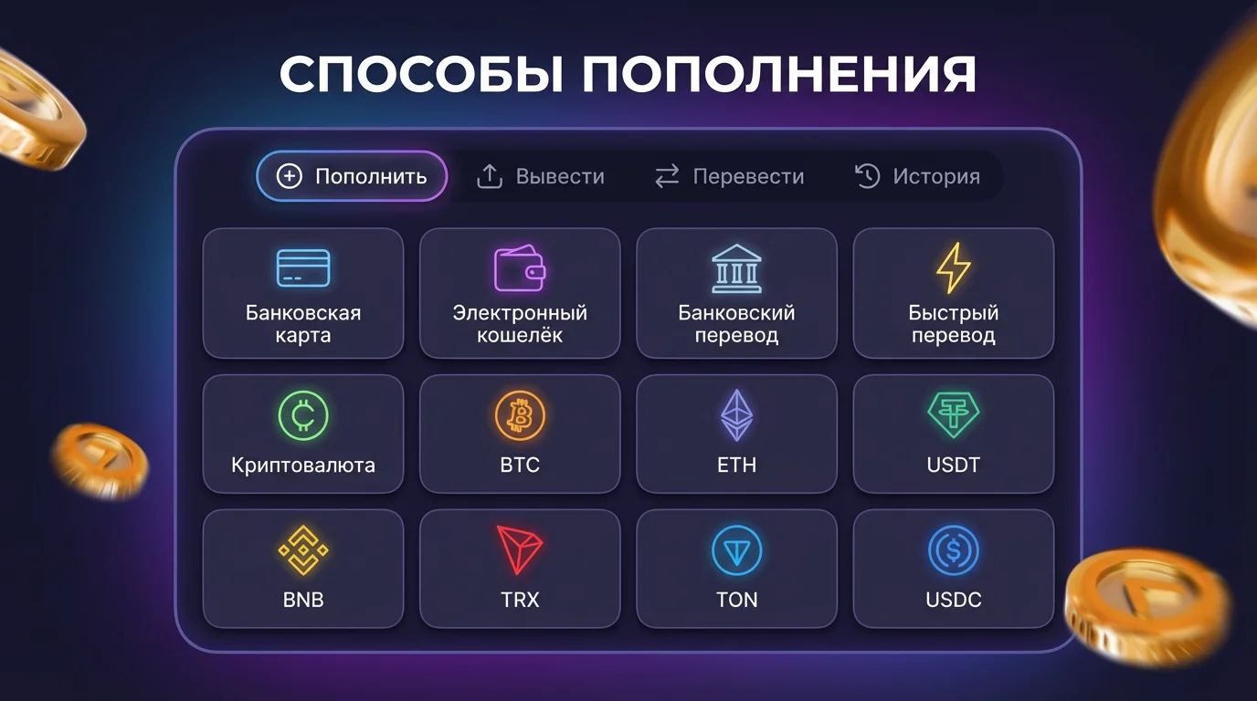 способы вывода и пополнения вавада