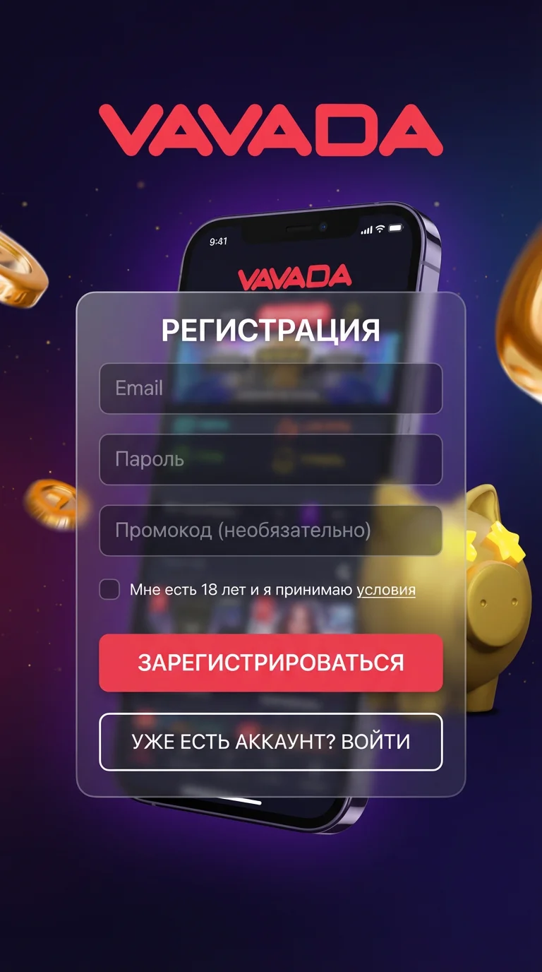 Быстрая регистрация на Vavada